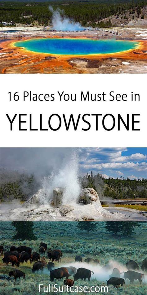 16 Absolute Best Things To Do In Yellowstone Map And Tips Yellowstone Trip Yellowstone