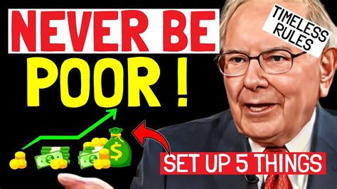 Warren Buffett Stop These 5 Things That Are Keeping You Poor Asap