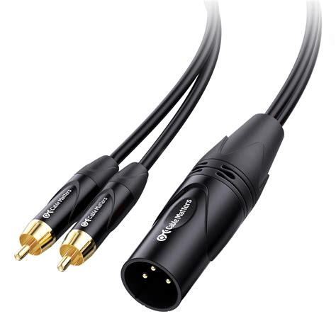 Amazon Disino Dual Rca To Xlr Male Y Splitter Patch Cable