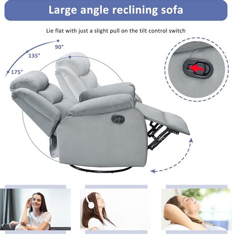 Korser Silla Reclinable Sillas Reclinables Para Adultos Y Ancianos