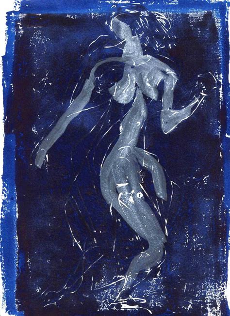 Unknown Nude Figure Original Lithograph Mid 20th Century For Sale