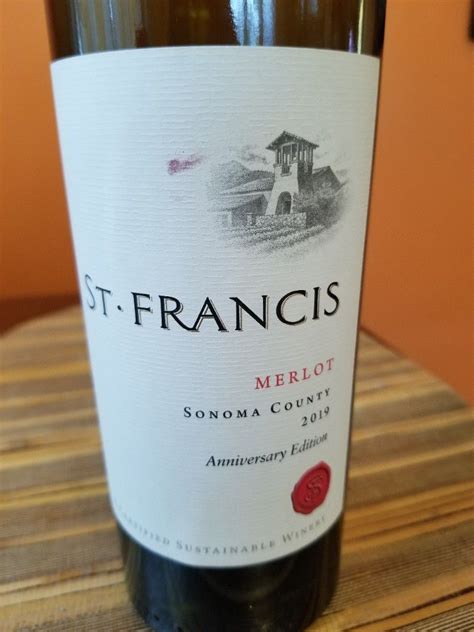 2019 St Francis Merlot USA California Sonoma County CellarTracker