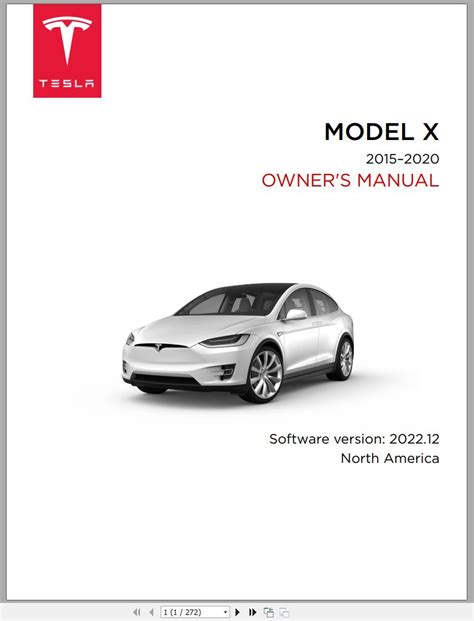 Tesla Model X 2015 2020 Owners Manual 2022