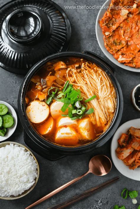 Sundubu Jjigae Or Korean Soft Tofu Stew Vegan Recipe Recipe