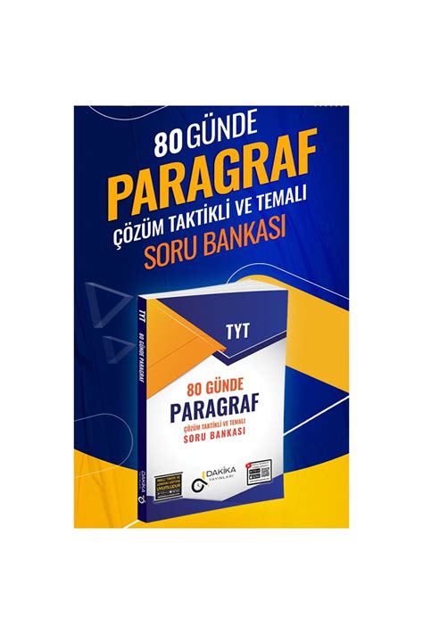 Dakika Yayınları Tyt 80 Günde Paragraf Soru Bankası Fiyatı Yorumları