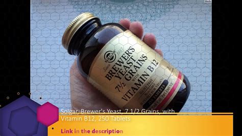 Solgar Brewer S Yeast 7 1 2 Grains With Vitamin B12 250 Tablets Youtube