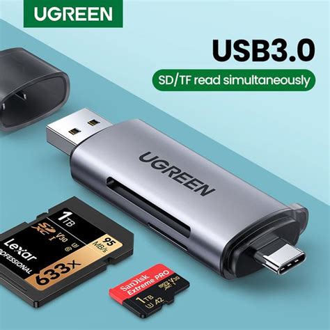 Ugreenカードリーダーusb30 Usb C Sdマイクロsdカードリーダーラップトップコンピュータスマートメモリカードリーダーsd