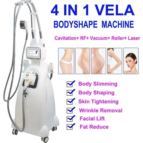 Vela Body Shaped Vacuum Cavitation Rf Roller Massager For Fat Burning