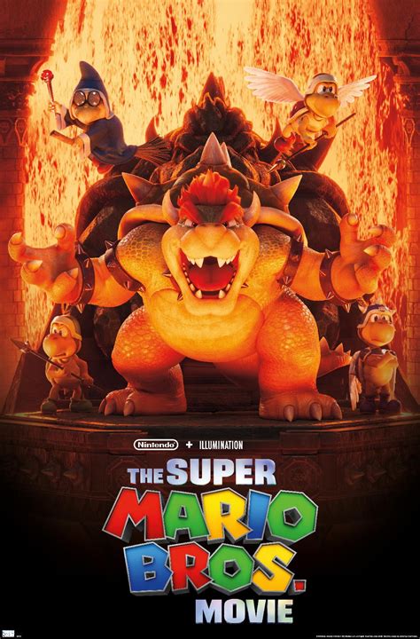 The Super Mario Bros Movie Bowsers World Key Art Wall Poster 22375 X 34