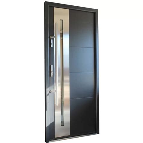 New Yorker Stainless Steel Modern Entry Door