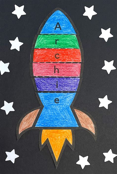 Rocket Name Activity Ms Stephanies Preschool