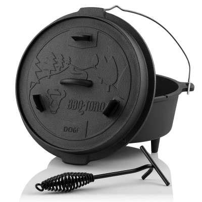 BBQ Toro Gusseisen Grillrost Ø 40 cm mit 3 Beinen Dutch Oven