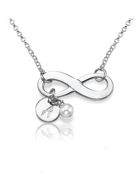 Personalized Infinity Necklace with Initial