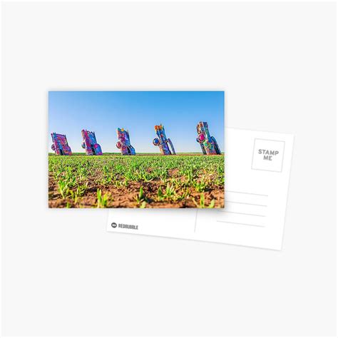 Cadillac Ranch Postcard For Sale By Josephhaubert Redbubble