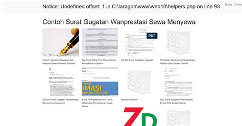 Contoh Surat Gugatan Wanprestasi Sewa Menyewa