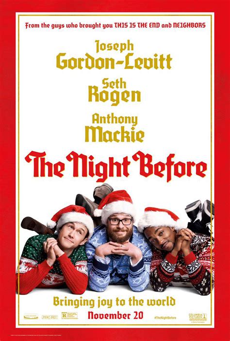 Joseph Gordon-Levitt, Seth Rogen, And Anthony Mackie Look Adorable In This THE NIGHT BEFORE New ...