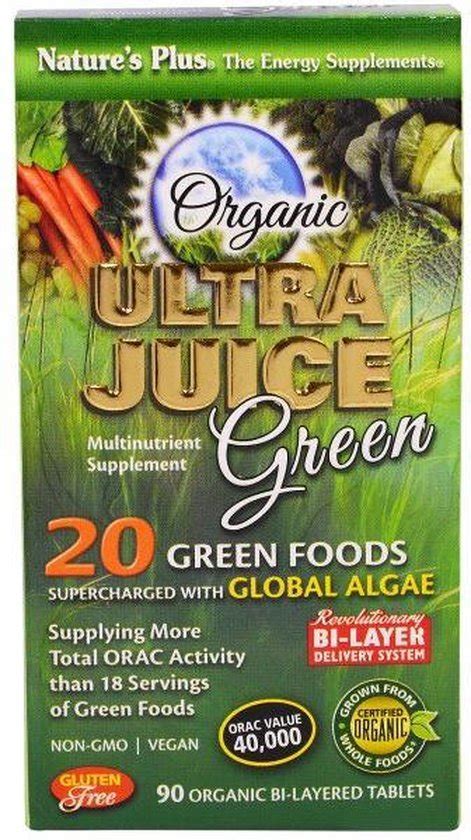 Organic Ultra Juice Green 90 Organic Bi Layered Tablets Nature S