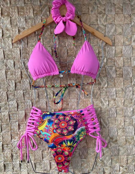 Biquíni Cortininha Calcinha Hot Pants Elo7 Produtos Especiais