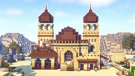 Minecraft How To Build A Desert House Desert Palace Youtube