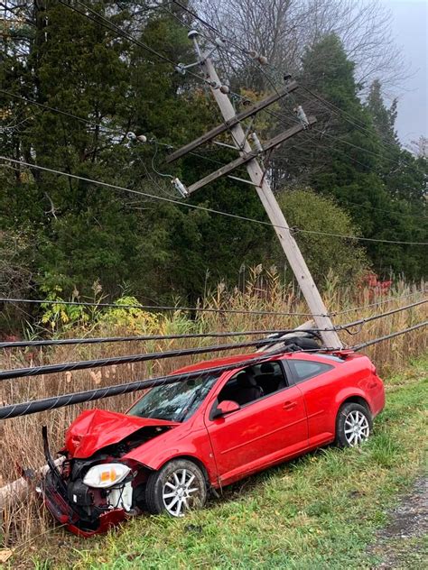 Woman Pinned Under Live Power Lines Following Crash Into Utility Pole