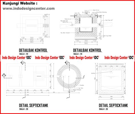 Denah Septic Tank Halaman Depan Gambar Detail Septictank Dan Bak Riset