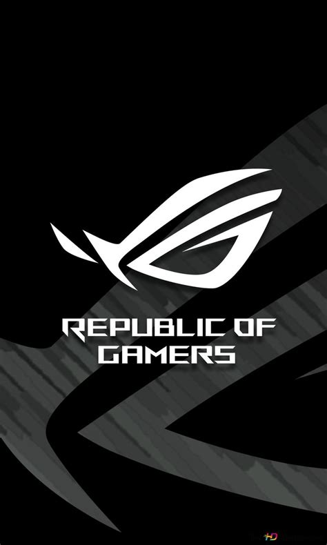 Asus Rog Republic Of Gamers Rog Classic Dark Logo 4k Wallpaper Download