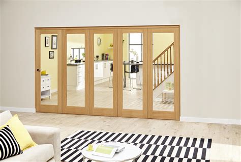 Prefinished P Oak Roomfold Deluxe X Mm Doors Bifold Doors At