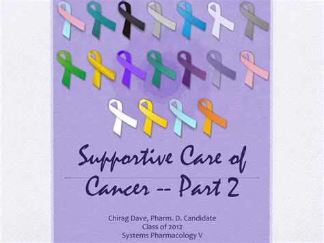 Supportive Care Of Cancer Ppt