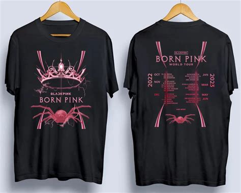 Blackpink T Shirts New Born Pink World Tour 2022 2023 T Shirt