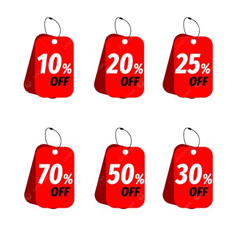 Discount Red Tag Clipart Vector Transparent Discount Tag Discount