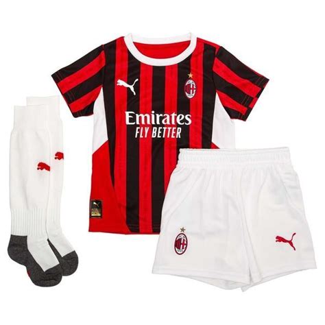 Milan AC Maillot Domicile 2024 25 Mini Kit Enfant Unisportstore Fr