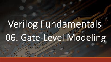 Gate Level Modeling Verilog Fundamentals YouTube