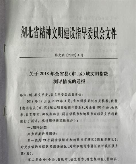 阳新县2018年县域文明指数测评情况受到省通报表扬 荆楚网 湖北日报网