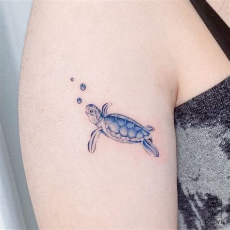 Mini Sea Turtle Tattoo Design Ideas For Men And Women