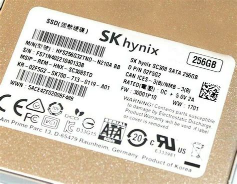 Dell Sk Hynix 256gb Sata 2 5 6g Solid State Drive Ssd 2f5g2 14th