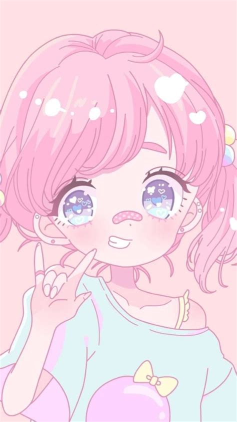 1179x2556px 1080p Free Download Cute Pink Girl Anime Eye Nose