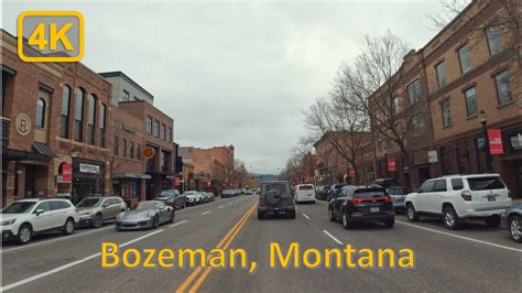 Driving In Downtown Bozeman Montana K Fps Youtube