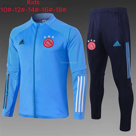 Sat Adidas Ucuz Ajax Ocuk Mavi Ceket