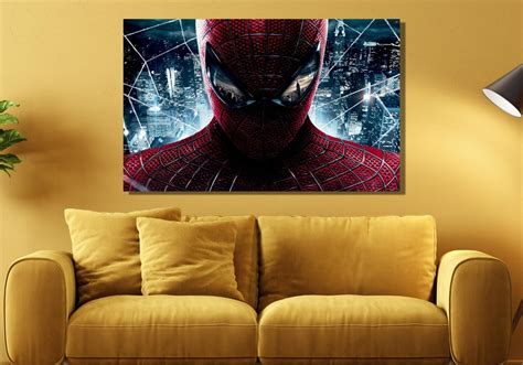 Spiderman Posterspiderman Canvas Wall Art Spiderman Canvas Print