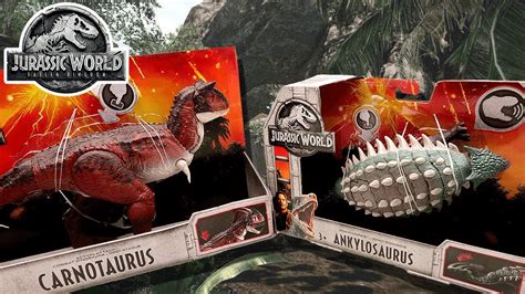 Toys Jurassic World2 Fallen Kingdom Carnotaurus Ankylosaurus Toy Review