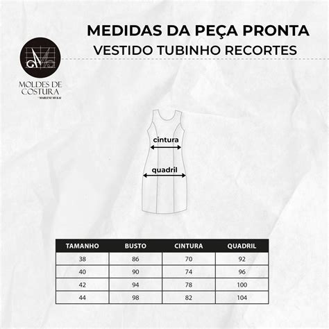 Molde Vestido Tubinho Recortes Tm Ao By Marlene Mukai