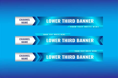 Green Modern Lower Thirds Set Banner Graphic By Promotosh Creative