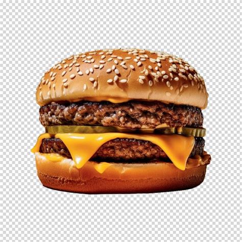 Premium Psd Burger On A White Background
