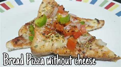 How To Make Bread Pizza Without Cheese On Tawa Youtube