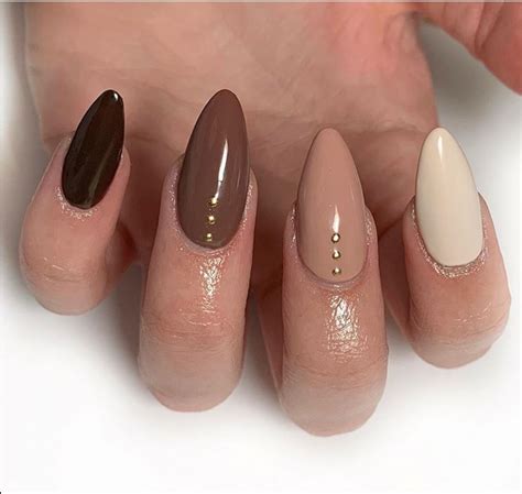 40 Cool Brown Nail Designs To Try In Fall The Glossychic Brown