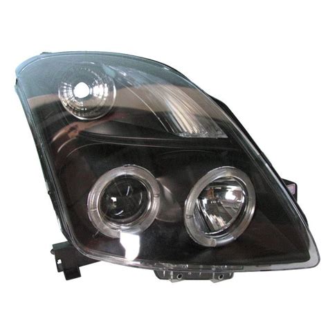 SK Import Koplampen Type 2 Style Angel Eyes Black Housing Suzuki Swift