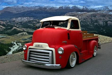 Gmc Coe Cab Over Engine Red Truck With White Roof See More About