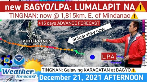 New Bagyo Lpa Papalapit Sa Partingnan Weather Update Today