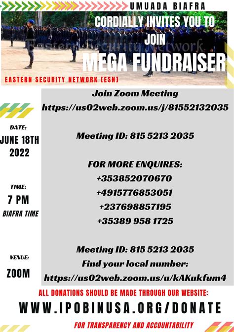 Simon Ekpa On Twitter Save The Date It Is Esn Mega Fundraising