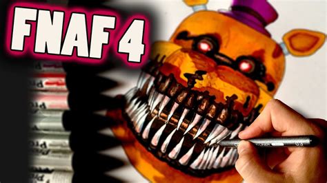 How To Draw Nightmare Fredbear From FNaF 4 Step By Step Video Lesson ...